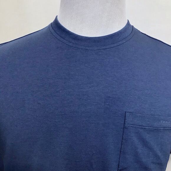 Tahari NWT Blue Pocket Tee Men M - Picture 2 of 11